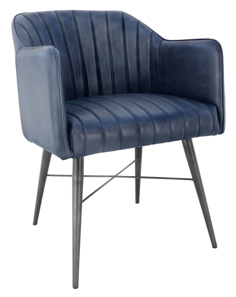 Product photograph of Cleona Leather Dining Chair Sold In Pairs from Choice Furniture Superstore.