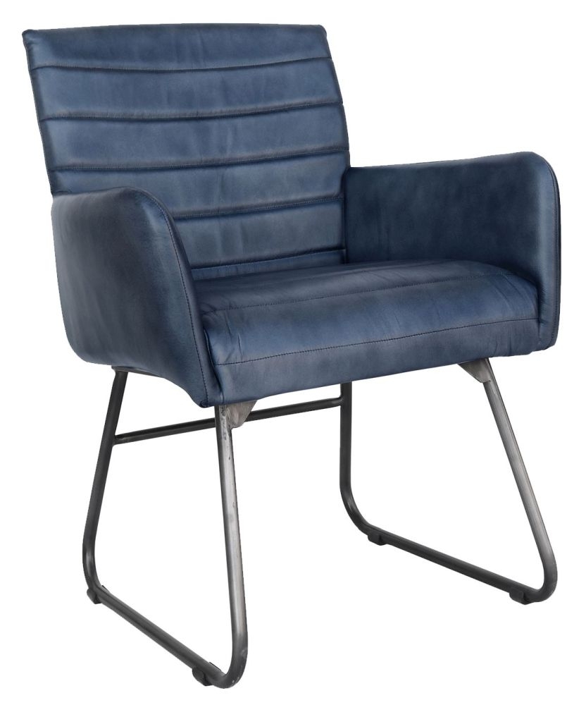 Product photograph of Erie Leather Dining Chair Sold In Pairs from Choice Furniture Superstore.