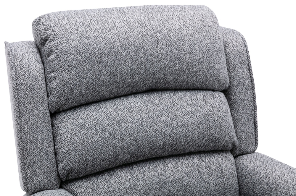 Product photograph of Gfa Andover Fabric Riser Recliner Armchair - Grey from Choice Furniture Superstore.
