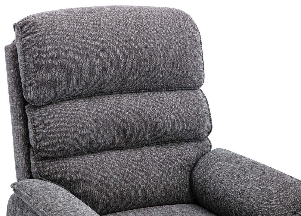 Product photograph of Gfa Valencia Lisbon Grey Fabric Riser Recliner Armchair from Choice Furniture Superstore.