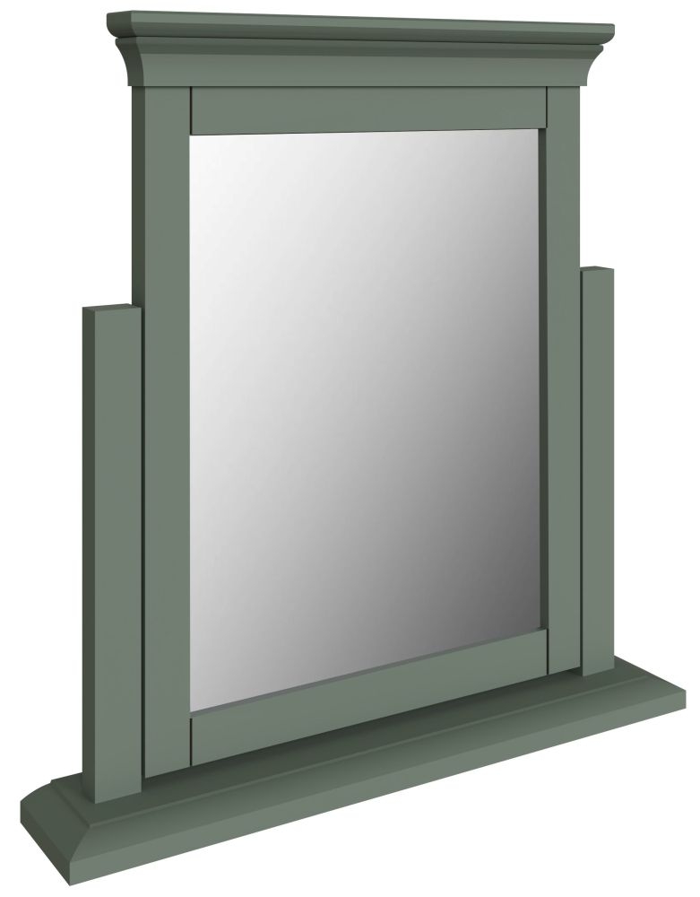 Product photograph of Chantilly Sage Green Painted Trinket Mirror from Choice Furniture Superstore.