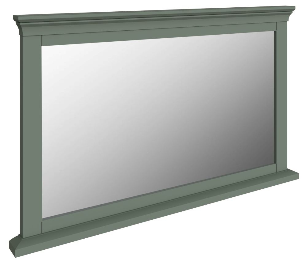 Product photograph of Chantilly Sage Green Painted Wall Mirror - 100cm X 60cm from Choice Furniture Superstore.