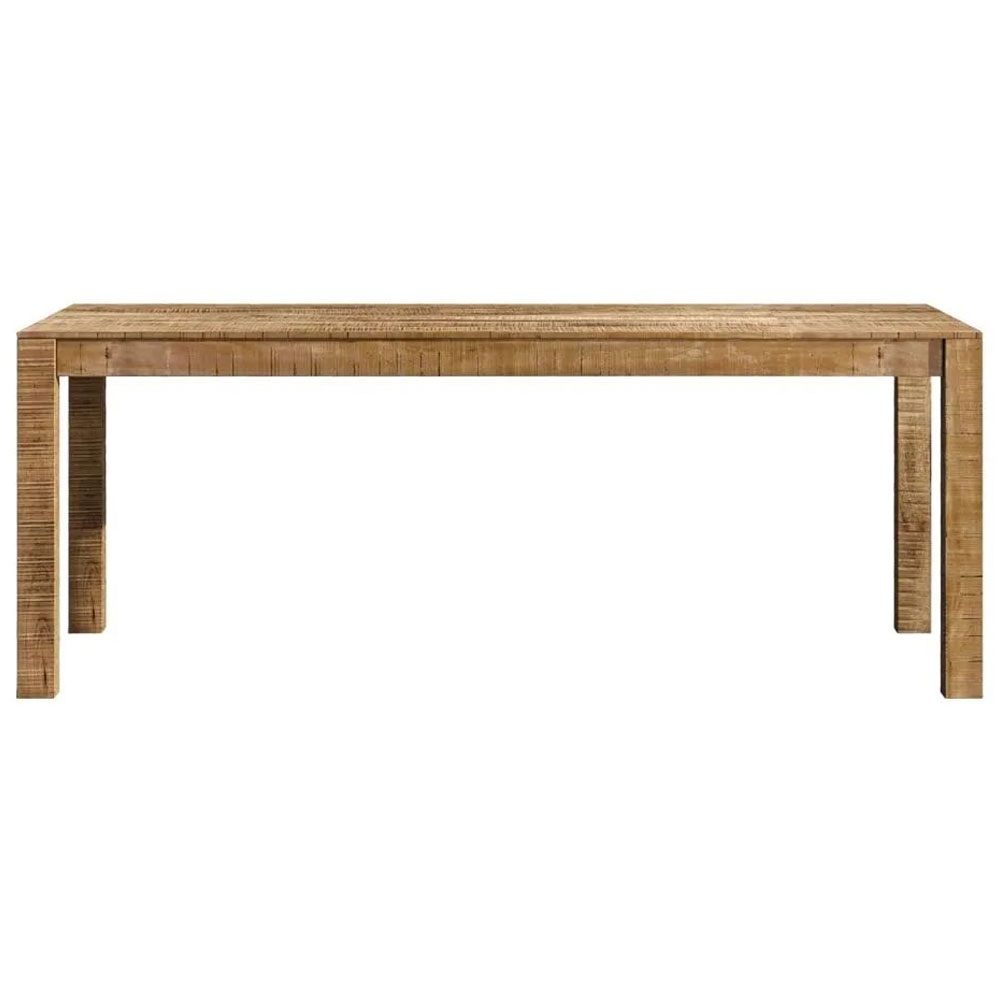 Product photograph of Dakota Mango Wood Dining Table Indian Light Natural Rustic Finish 200cm Rectangular Top Seats 8 Diners from Choice Furniture Superstore.