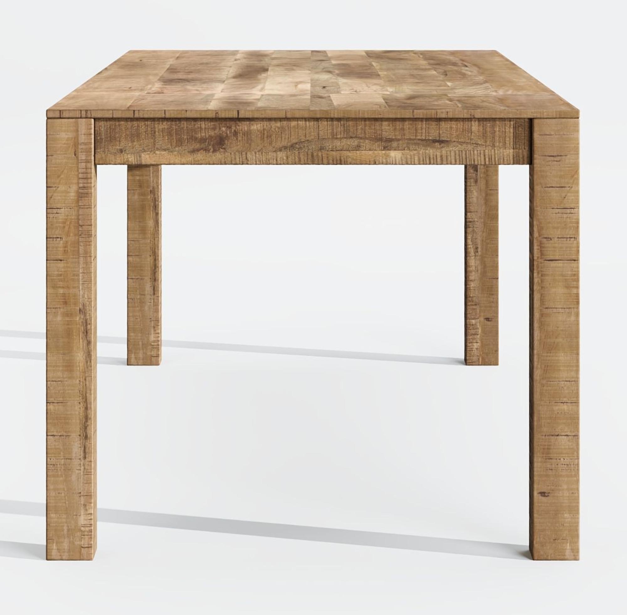 Product photograph of Clearance - Dakota Mango Wood Dining Table Indian Light Natural Rustic Finish 200cm Rectangular Top Seats 8 Diners from Choice Furniture Superstore.