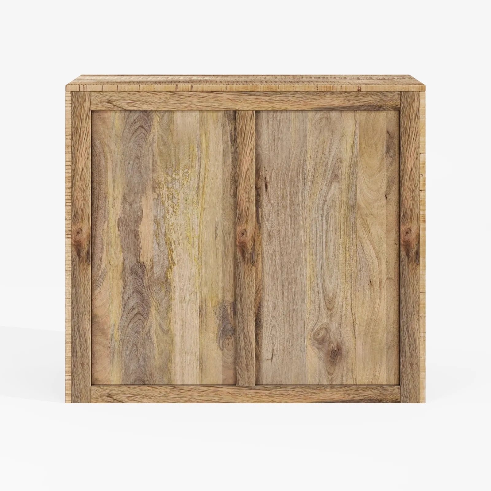 Product photograph of Dakota Mango Wood Sideboard Indian Light Natural Rustic Finish 85cm Small Cabinet - 1 Door With 3 Drawers from Choice Furniture Superstore.