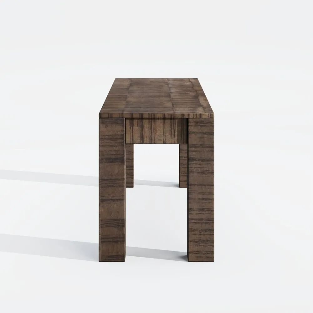 Product photograph of Clearance - Dakota Mango Wood Dining Bench Indian Dark Walnut Rustic Finish from Choice Furniture Superstore.
