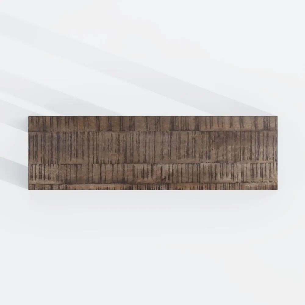 Product photograph of Clearance - Dakota Mango Wood Dining Bench Indian Dark Walnut Rustic Finish from Choice Furniture Superstore.