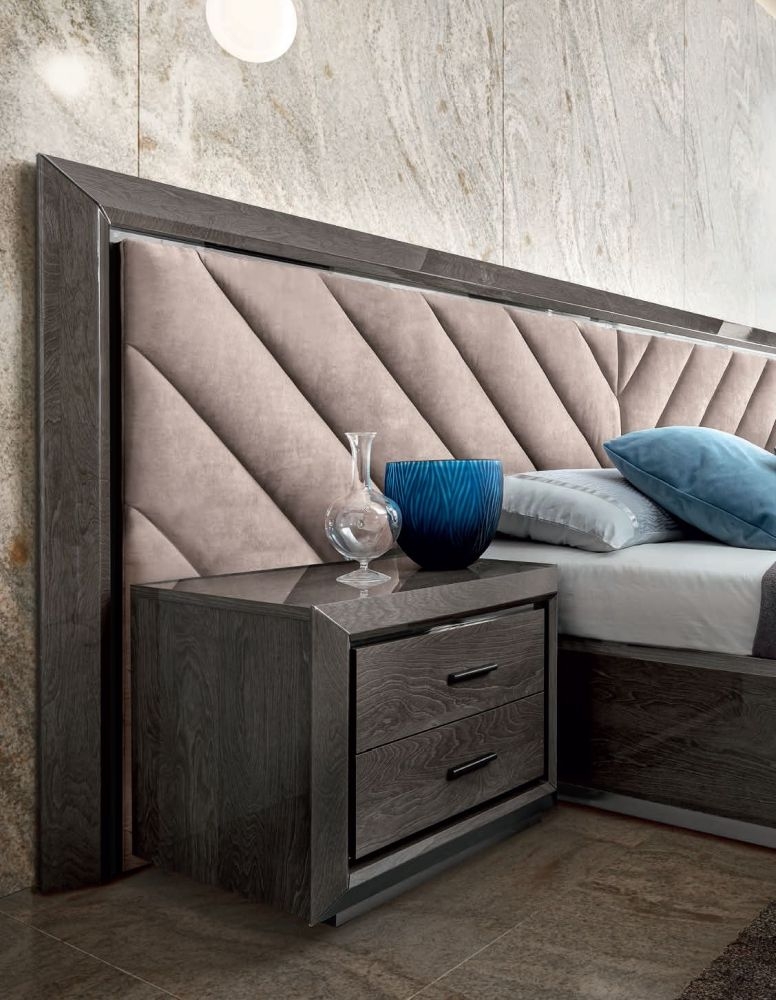 Product photograph of Camel Elite Night Silver Birch Italian Upholstered Boiserie Bed from Choice Furniture Superstore.