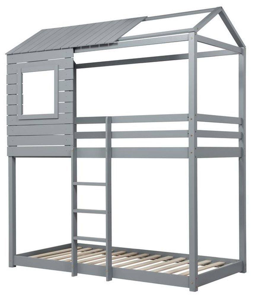 Product photograph of Birlea Adventure Grey Bunk Bed from Choice Furniture Superstore.