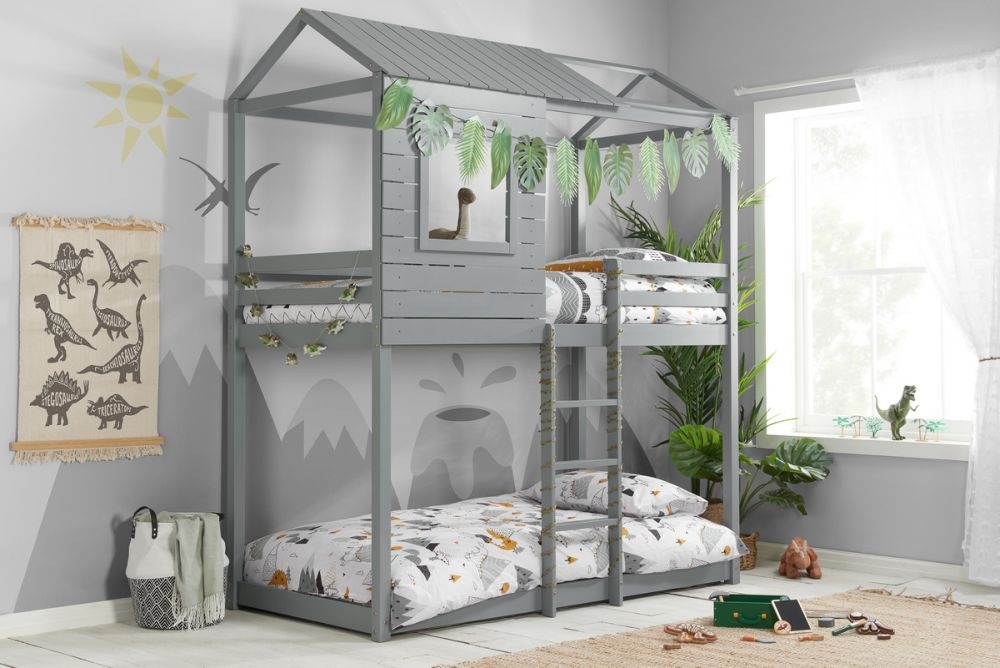 Product photograph of Birlea Adventure Grey Bunk Bed from Choice Furniture Superstore.