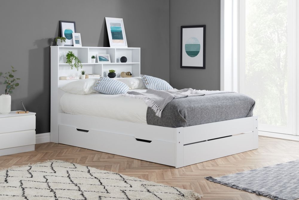 Product photograph of Alfie White Storage Bed from Choice Furniture Superstore.
