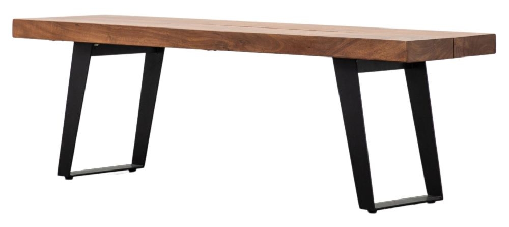 Product photograph of Newington Natural Acacia Large Dining Bench from Choice Furniture Superstore.