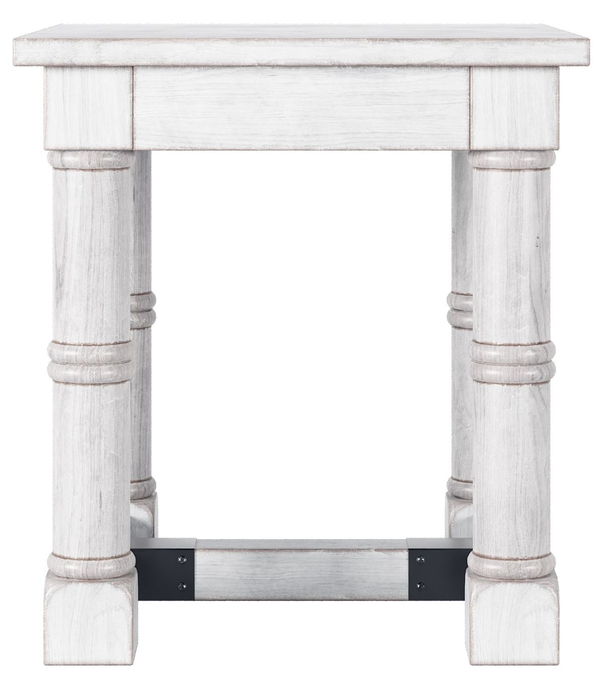 Product photograph of Clearance - Country Mango Wood White Washed Side Table from Choice Furniture Superstore.