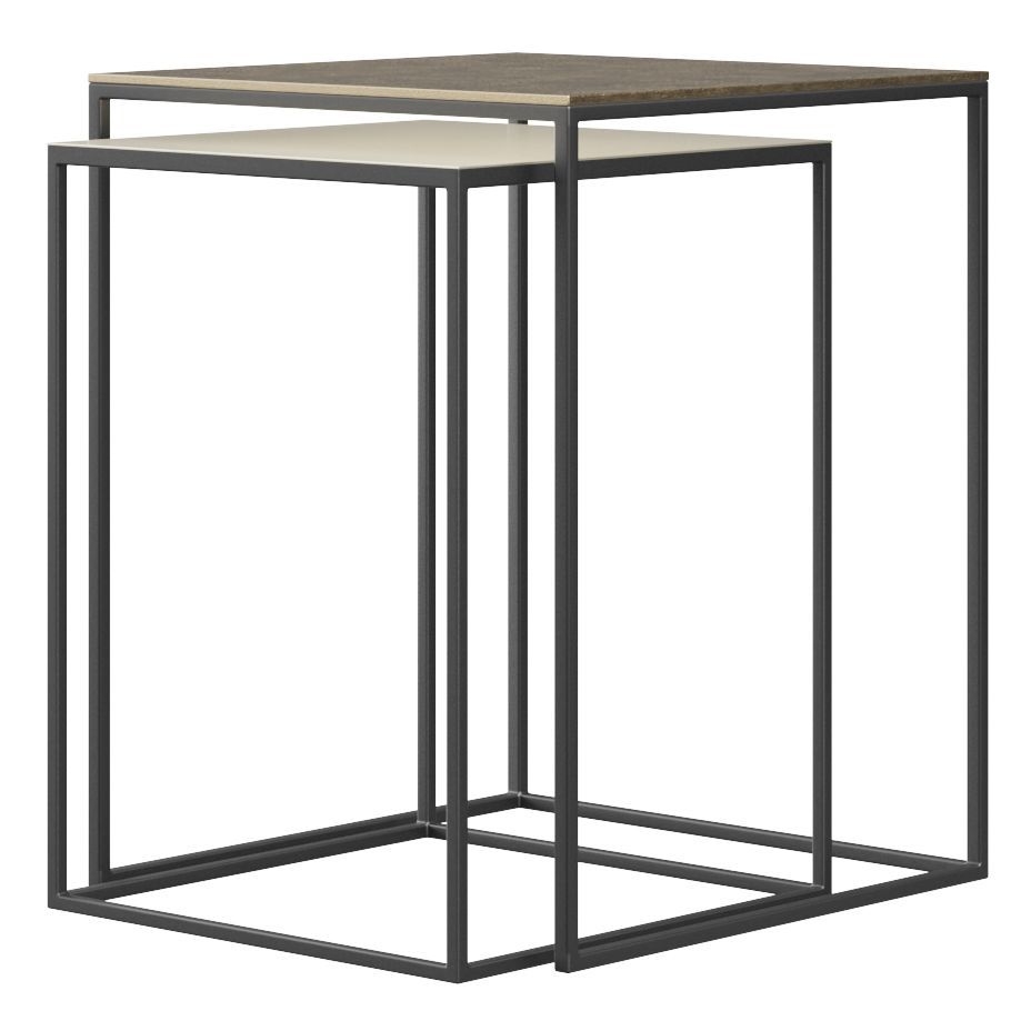 Product photograph of Fulham Square Nest Of 2 Tables from Choice Furniture Superstore.
