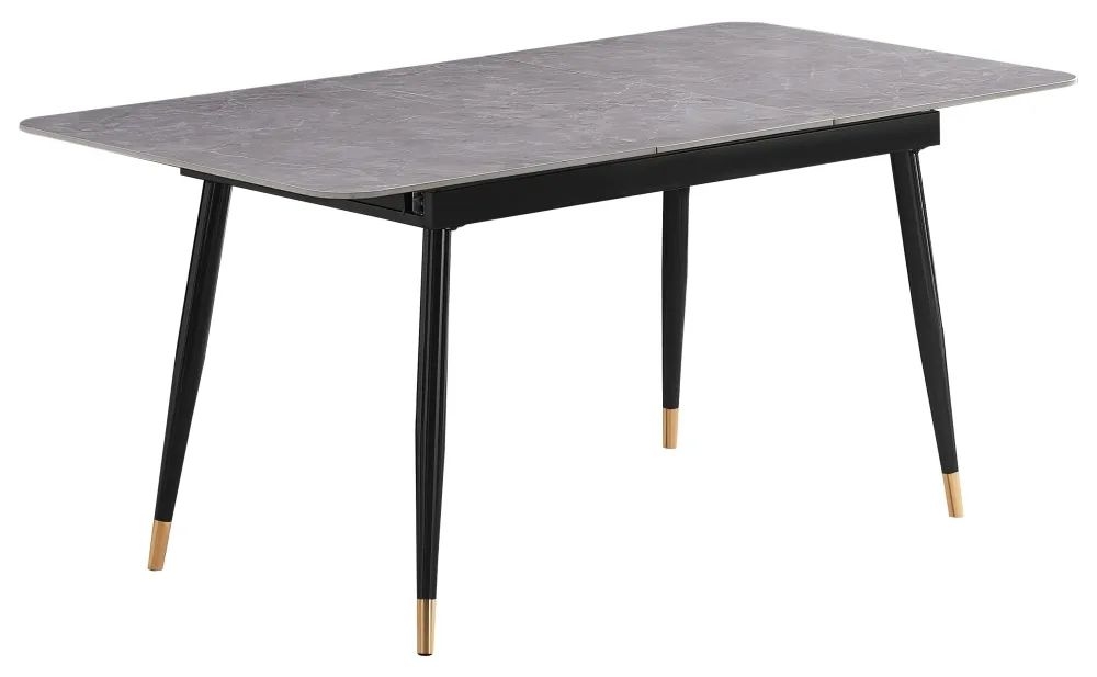 Product photograph of Knightsbridge Grey Ceramic Top 4-6 Seater Extending Dining Table - 130cm-170cm from Choice Furniture Superstore.