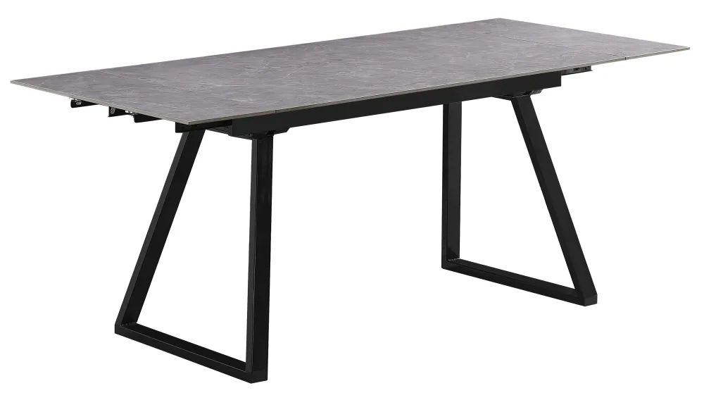 Product photograph of Charlton Grey Ceramic Top 4-6 Seater Extending Dining Table - 140cm-200cm from Choice Furniture Superstore.