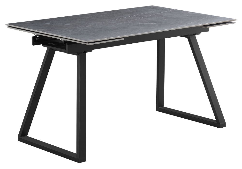 Product photograph of Charlton Dark Grey Ceramic Top 4-6 Seater Extending Dining Table - 140cm-200cm from Choice Furniture Superstore.