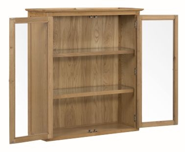 Product photograph of Kilkenny Oak 2 Door Buffet Hutch from Choice Furniture Superstore.