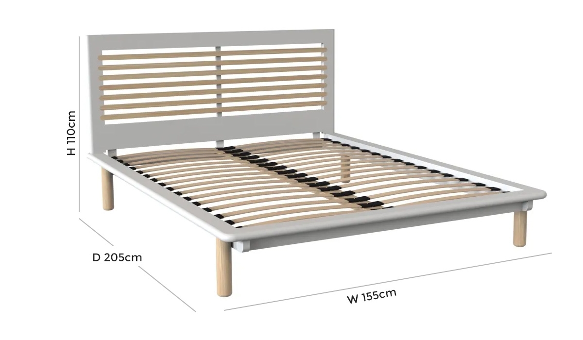 Product photograph of Tch Trua Bed - Oak And White Painted from Choice Furniture Superstore.
