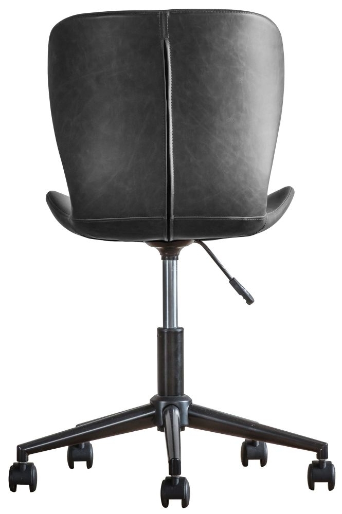Product photograph of Clearance - Mendel Charcoal Swivel Chair - Fss13569 from Choice Furniture Superstore.