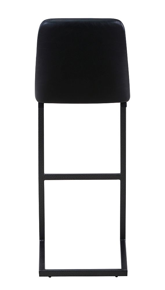 Product photograph of Vintage Black Leather Barstool With Cantiliver Base Sold In Pairs from Choice Furniture Superstore.