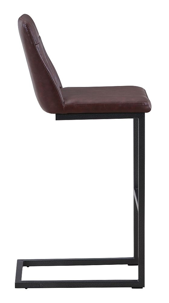 Product photograph of Vintage Brown Leather Barstool With Cantiliver Base Sold In Pairs from Choice Furniture Superstore.