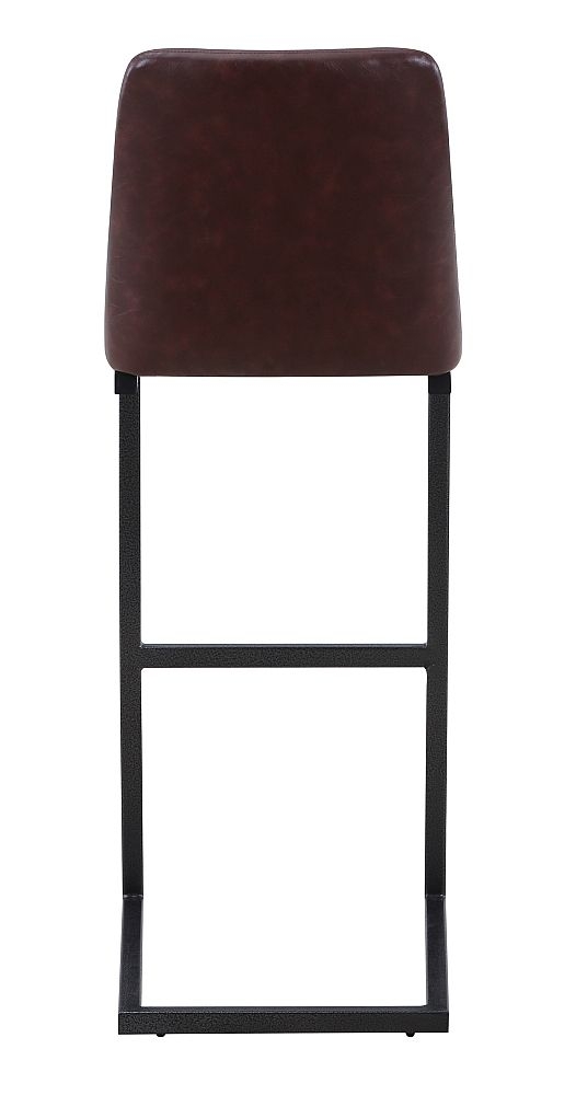 Product photograph of Vintage Brown Leather Barstool With Cantiliver Base Sold In Pairs from Choice Furniture Superstore.