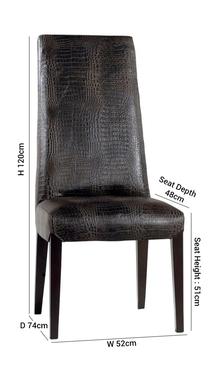 Product photograph of Stone International Juliette Leather Dining Chair With Wenge Leg from Choice Furniture Superstore.