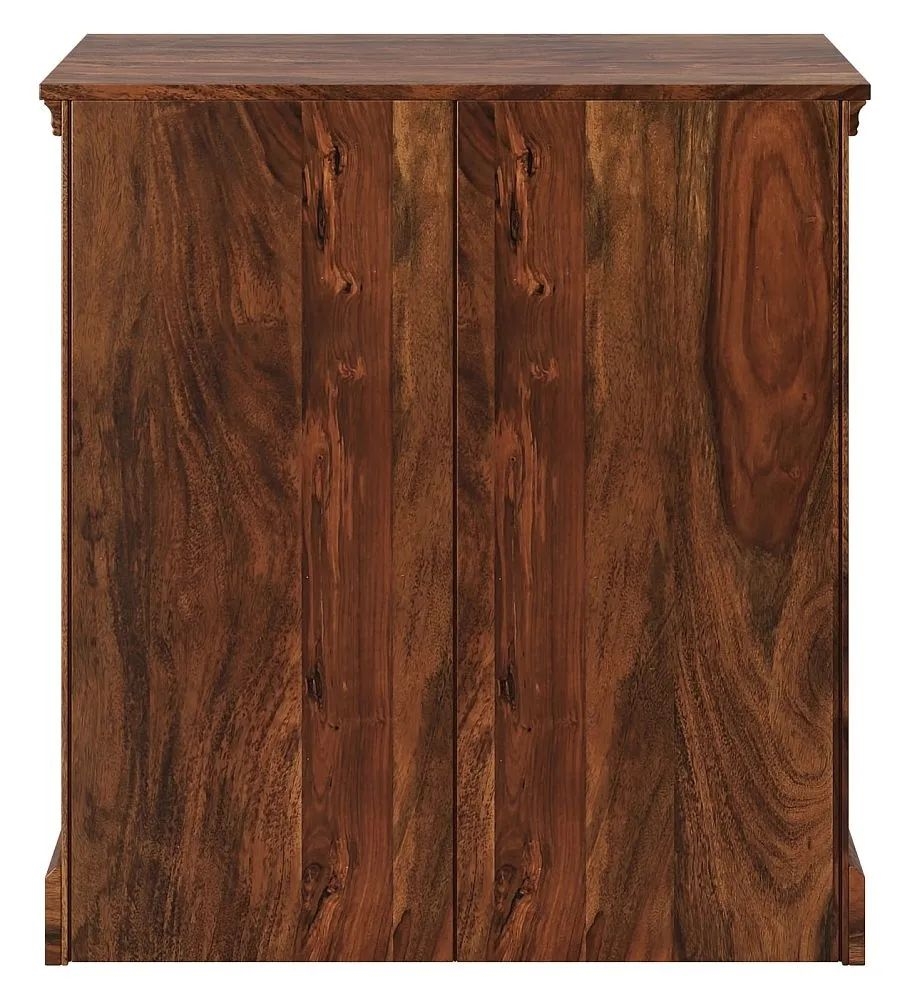 Product photograph of Maharani Sheesham Sideboard Indian Wood 75cm Compact Cabinet Lattice Jali Design - 2 Door With 2 Drawers from Choice Furniture Superstore.