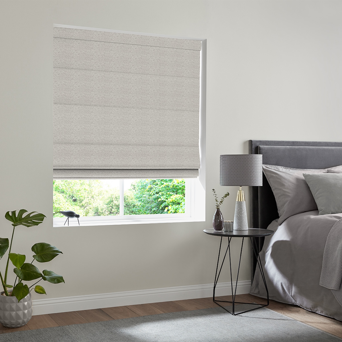 Product photograph of Rodon Linen Roman Blind from Choice Furniture Superstore.