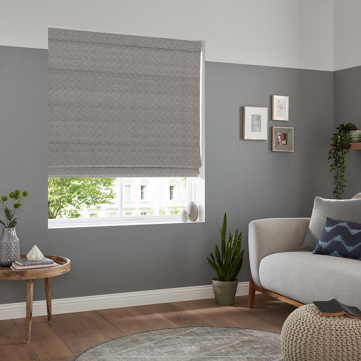 Product photograph of Mata Fog Roman Blind from Choice Furniture Superstore.