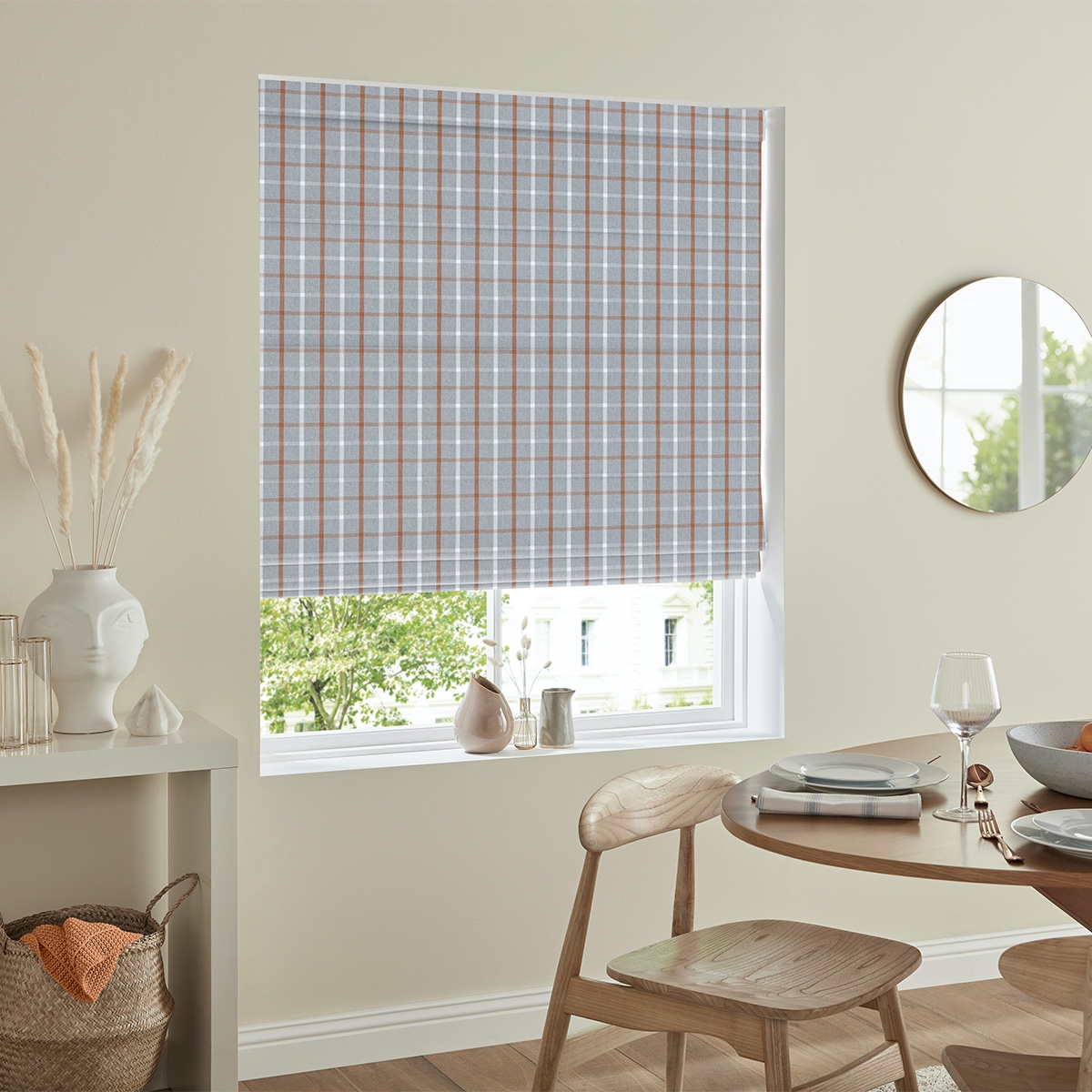 Product photograph of Mendy Paprika Roman Blind from Choice Furniture Superstore.