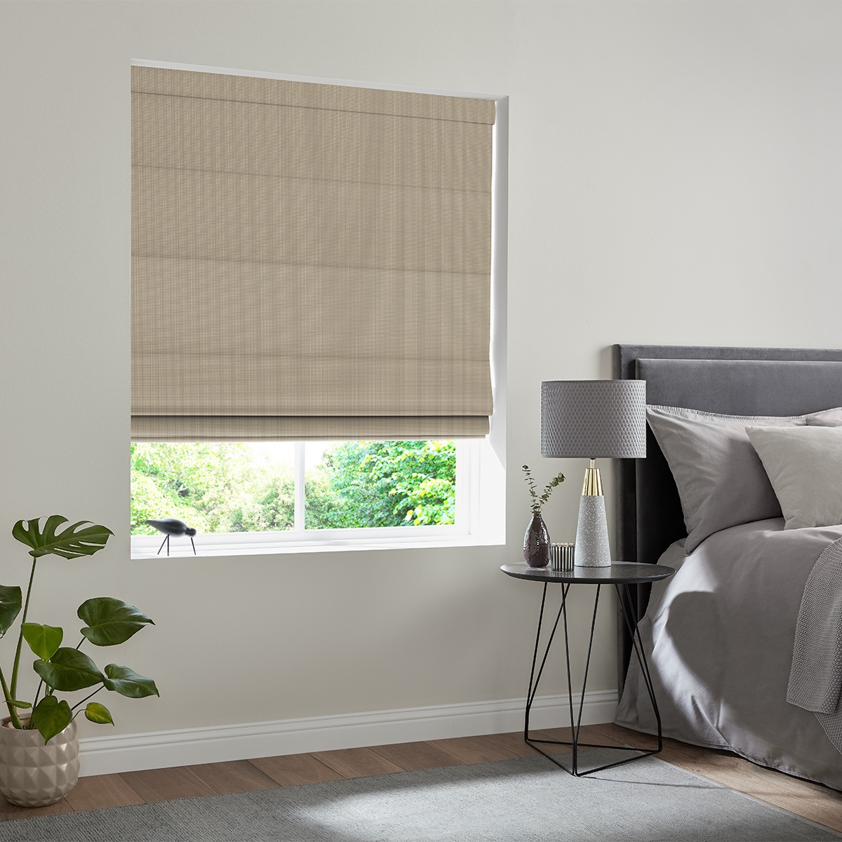 Product photograph of Cahill Taupe Roman Blind from Choice Furniture Superstore.