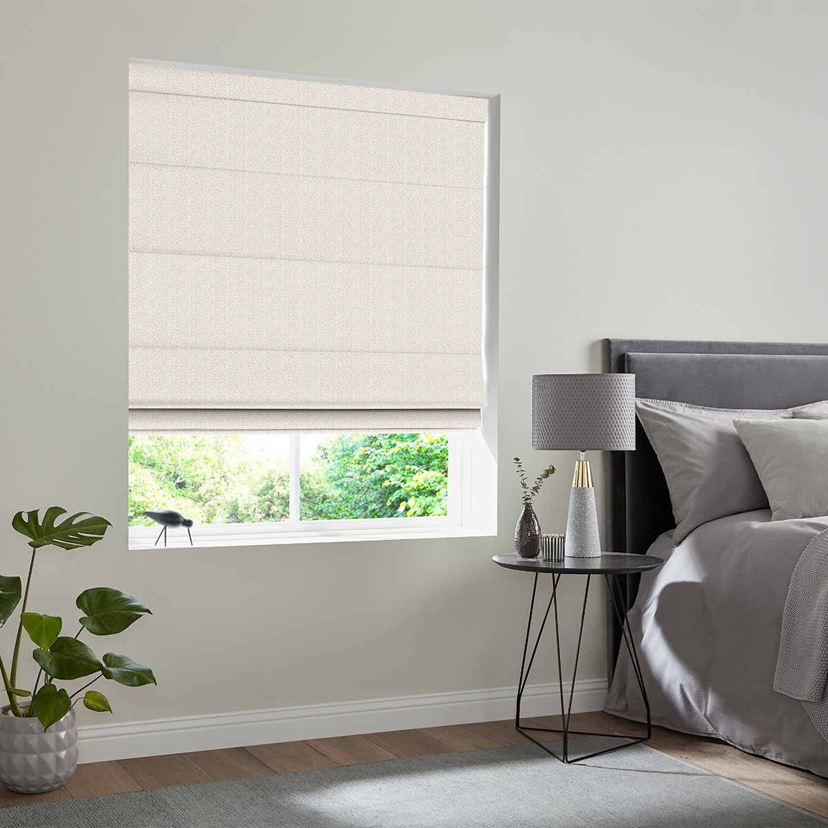 Product photograph of Lorris Gold Roman Blind from Choice Furniture Superstore.