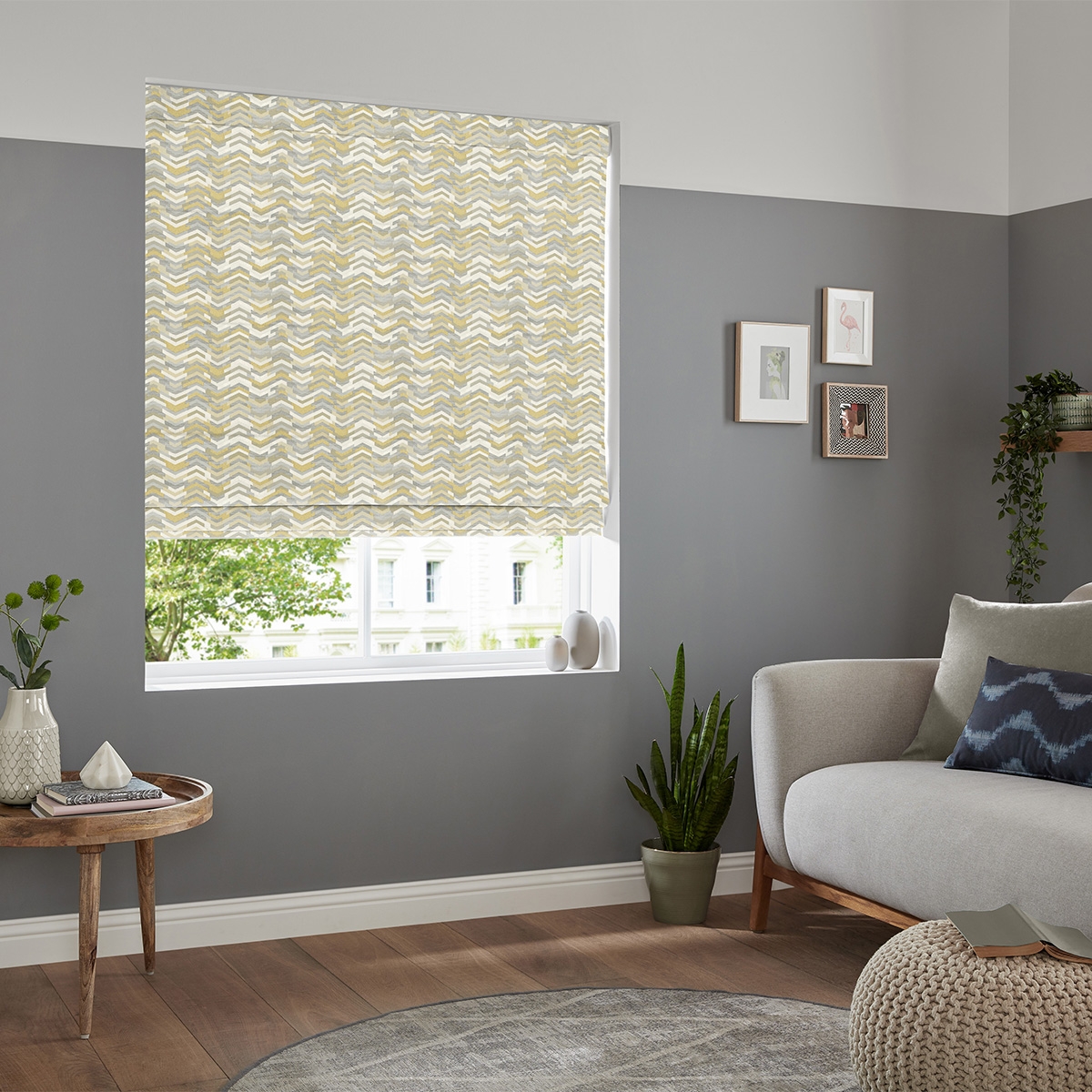 Product photograph of Diaz Zest Roman Blind from Choice Furniture Superstore.