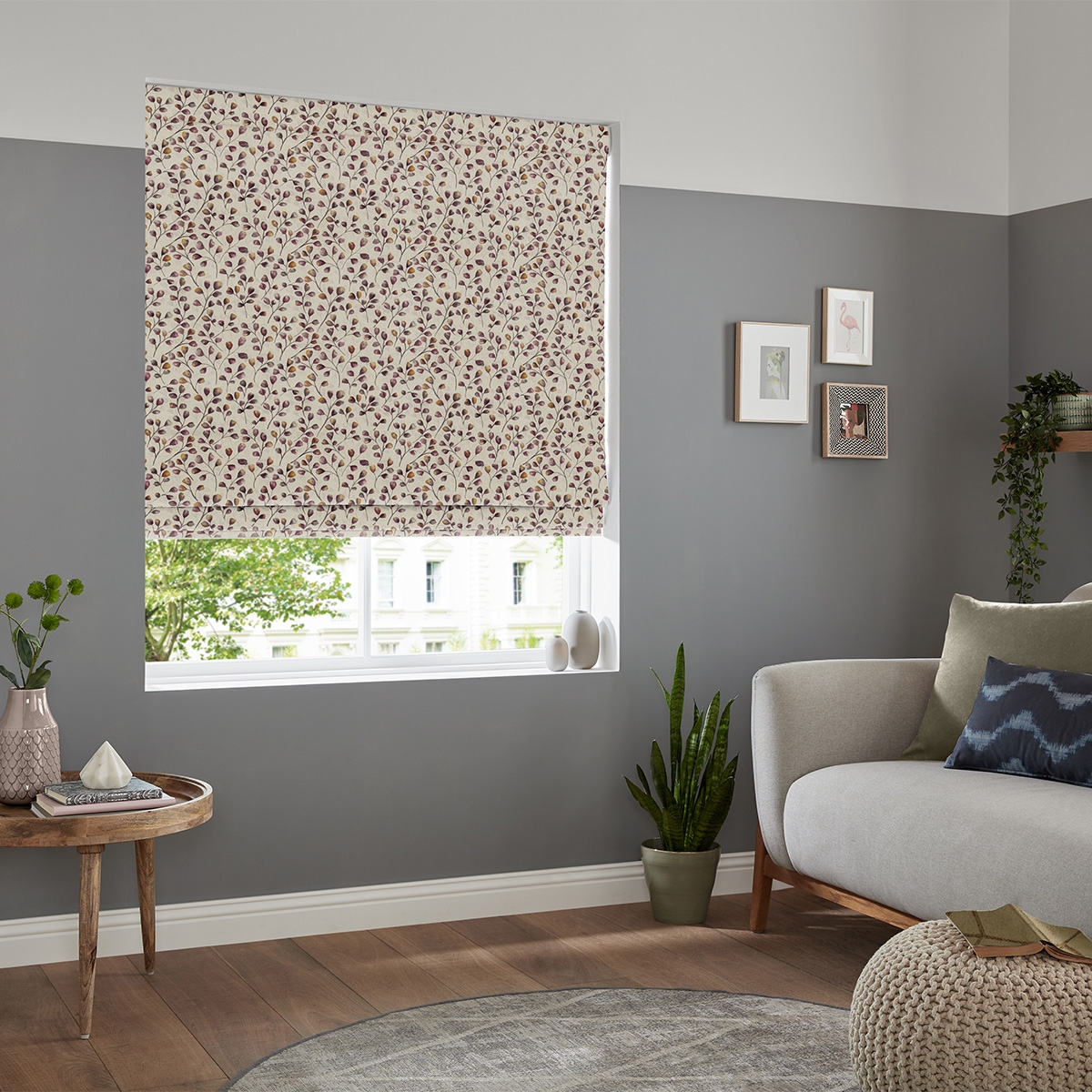 Product photograph of Brennan Berry Roman Blind from Choice Furniture Superstore.