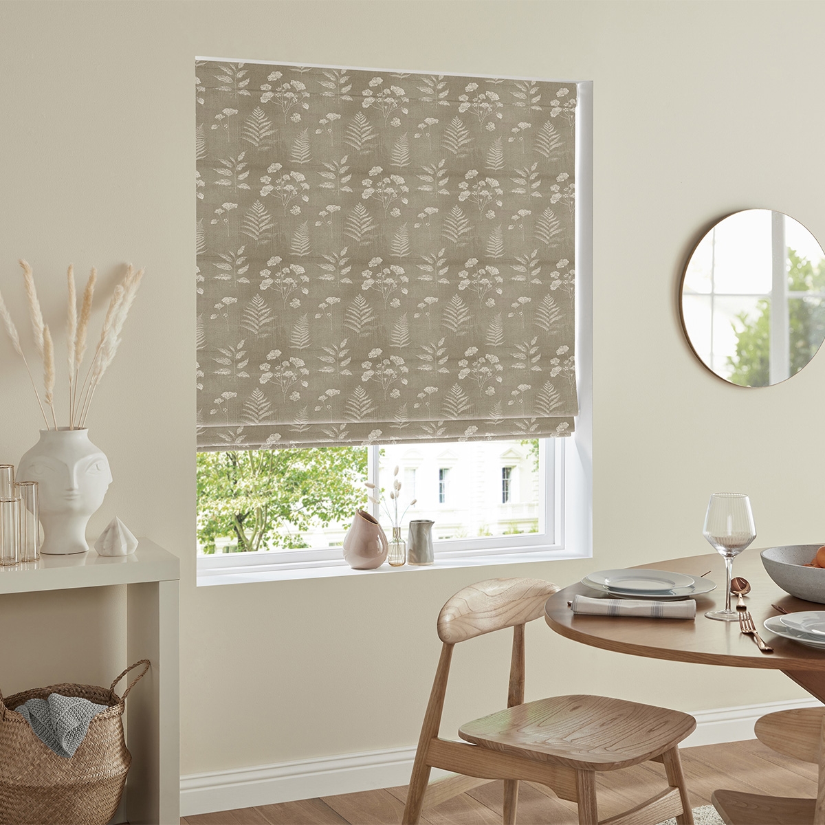 Product photograph of Carrasco Pewter Roman Blind from Choice Furniture Superstore.