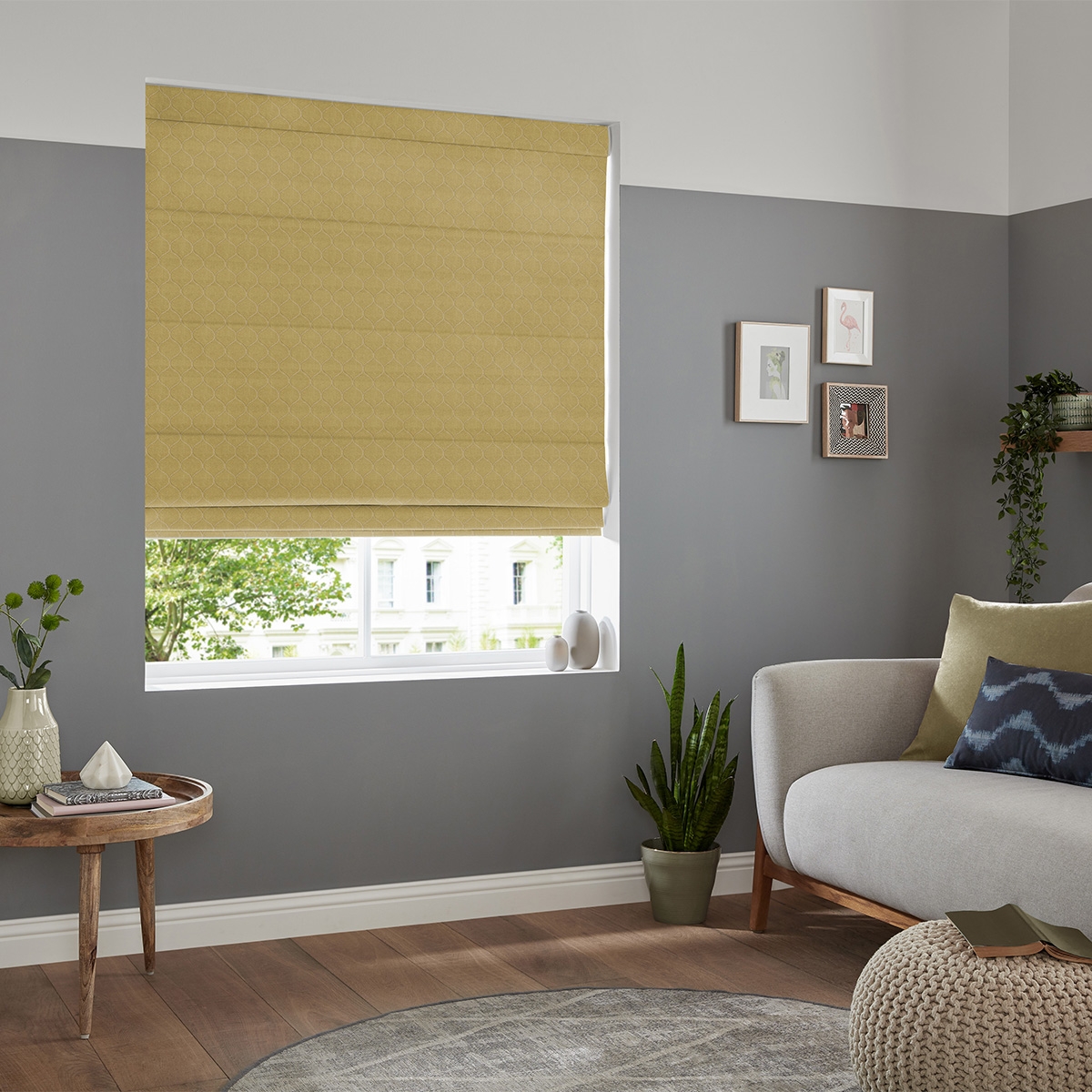 Product photograph of Ozan Apple Roman Blind from Choice Furniture Superstore.