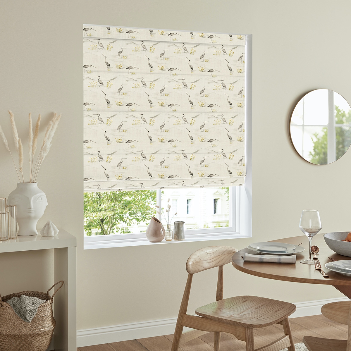 Product photograph of Timo Stone Roman Blind from Choice Furniture Superstore.