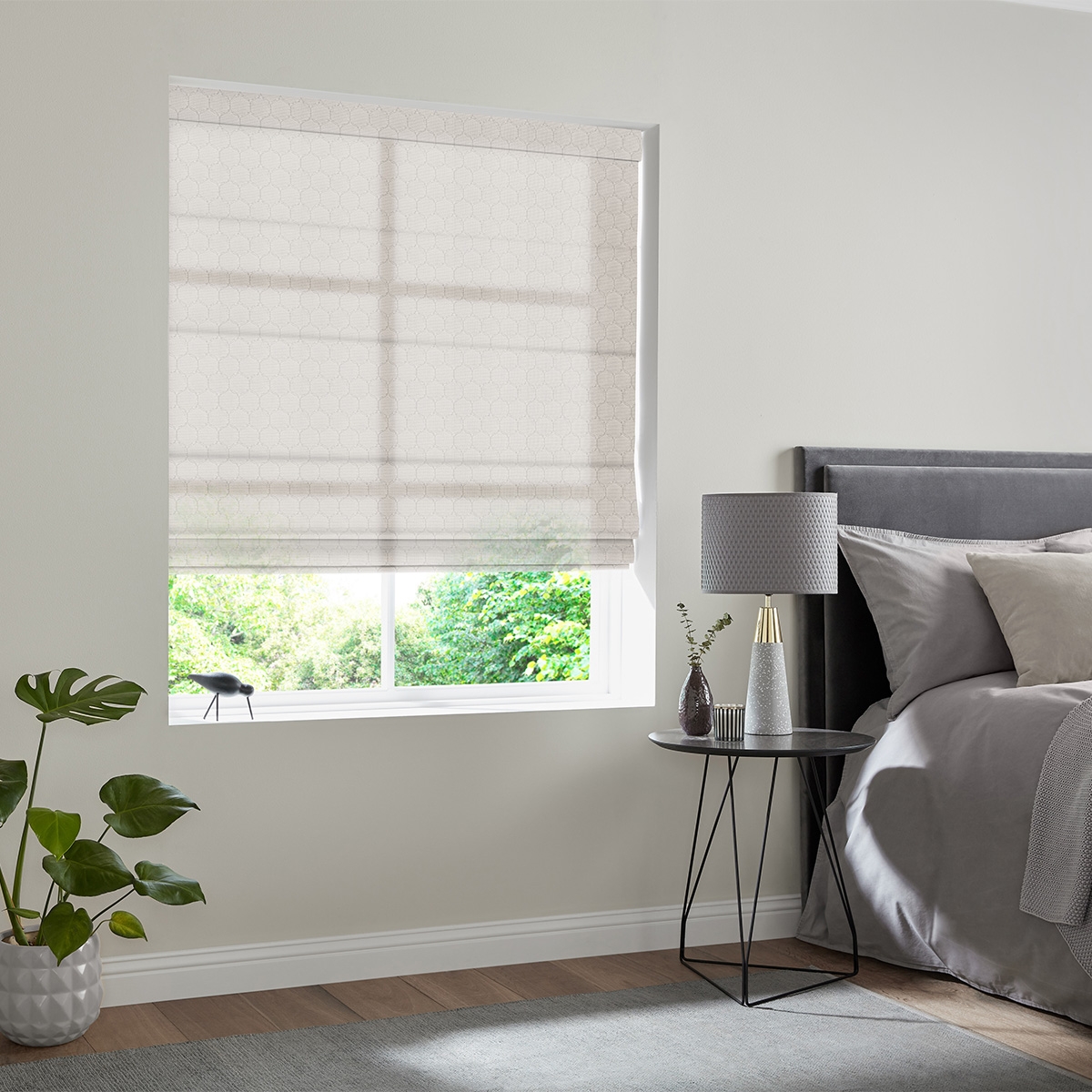 Product photograph of Denver Ivory Roman Blind from Choice Furniture Superstore.