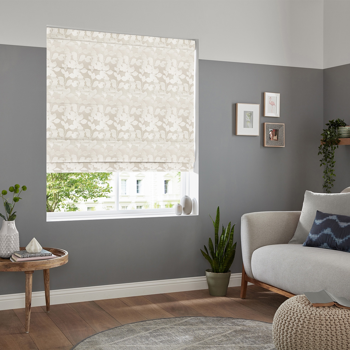 Product photograph of Jonas Pearl Roman Blind from Choice Furniture Superstore.