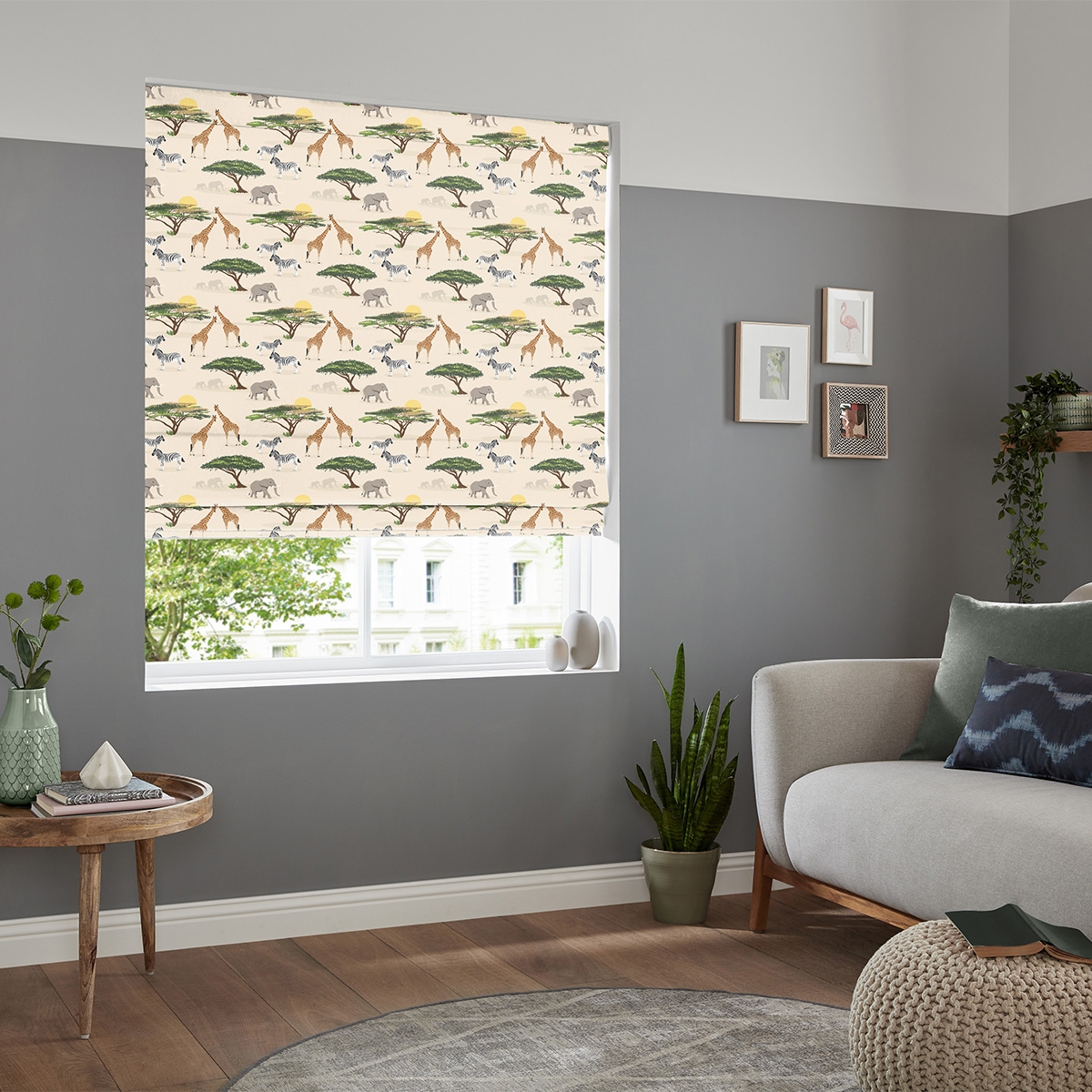 Product photograph of Safari Multi Roman Blind from Choice Furniture Superstore.