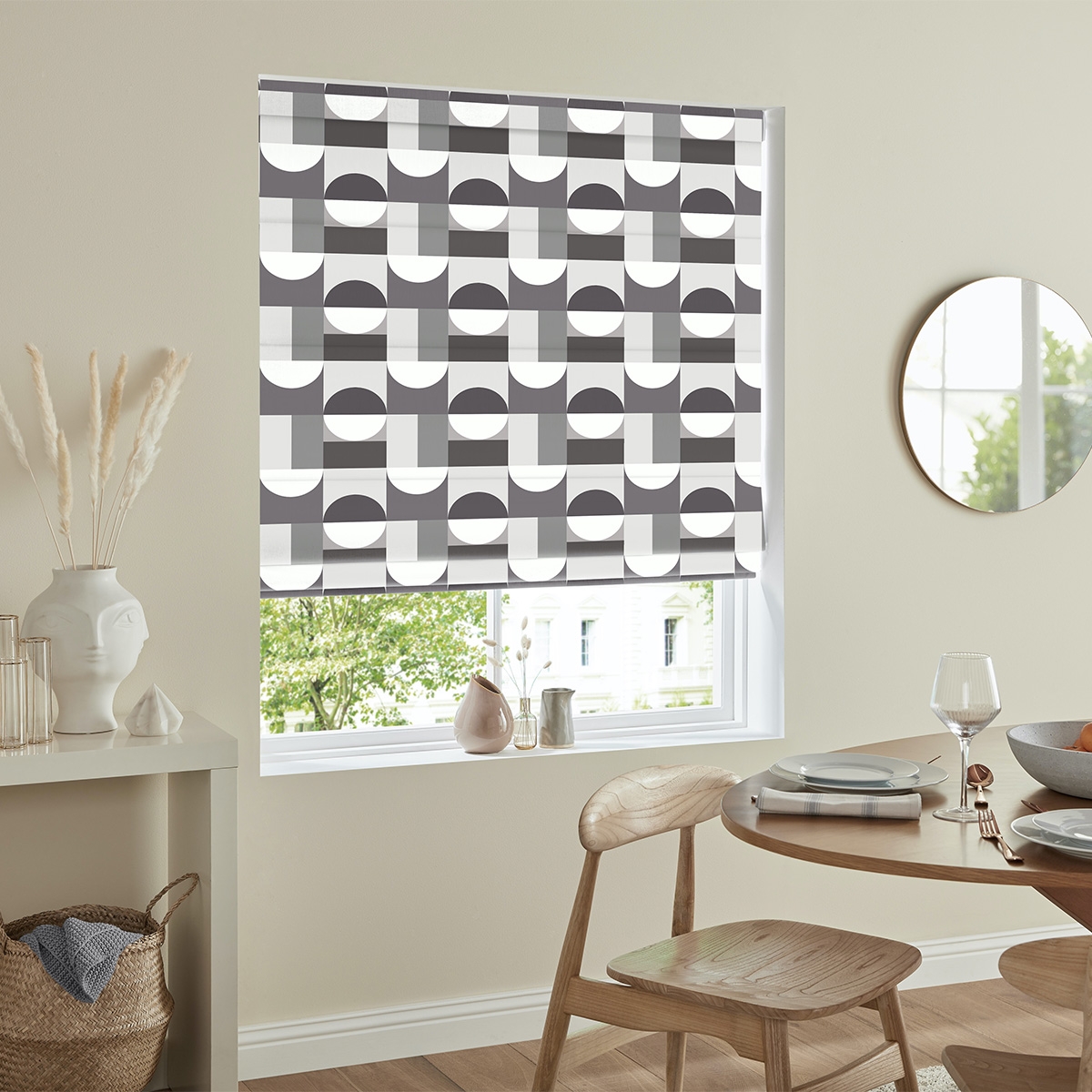 Product photograph of Alves Jet Roman Blind from Choice Furniture Superstore.