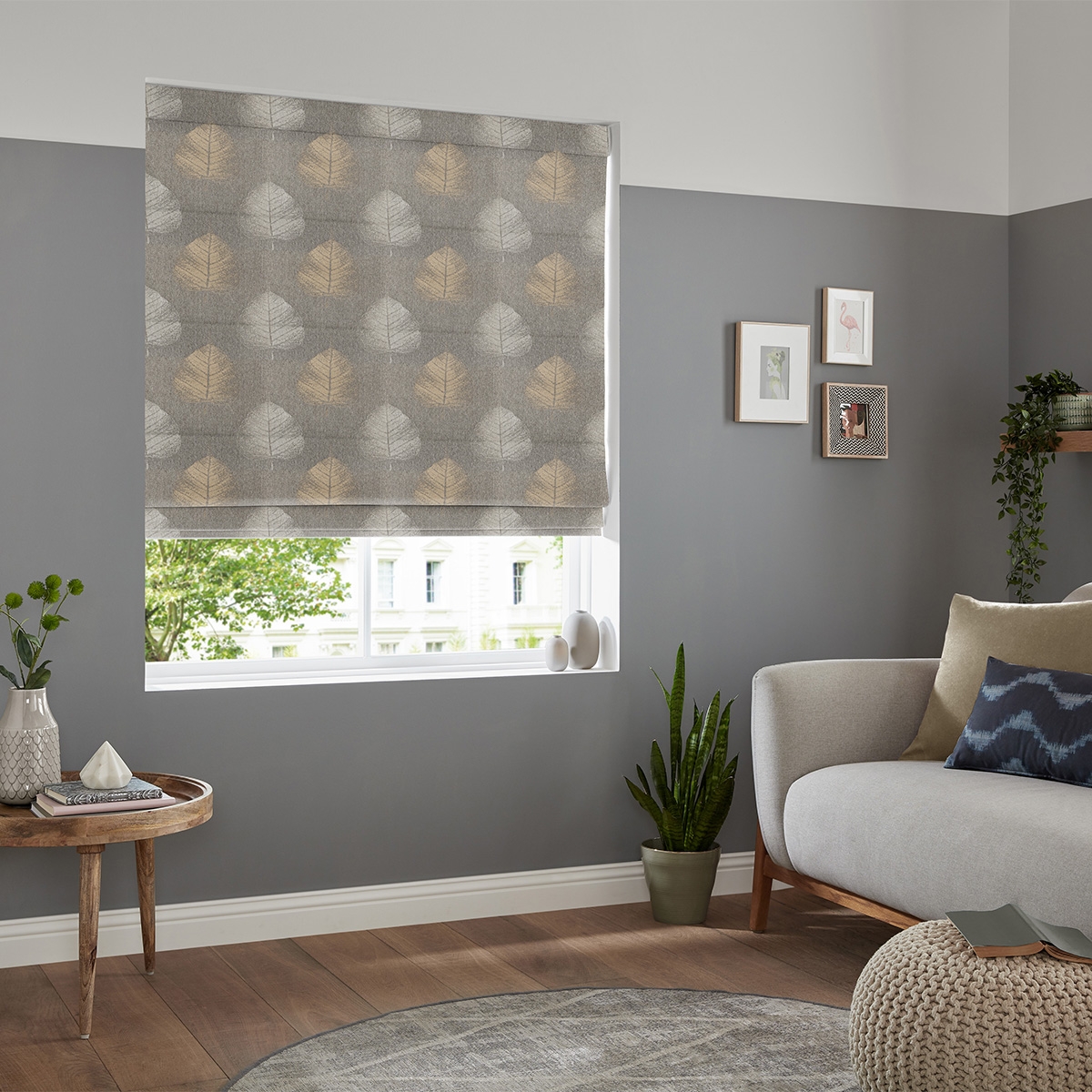 Product photograph of Youri Graphite Roman Blind from Choice Furniture Superstore.