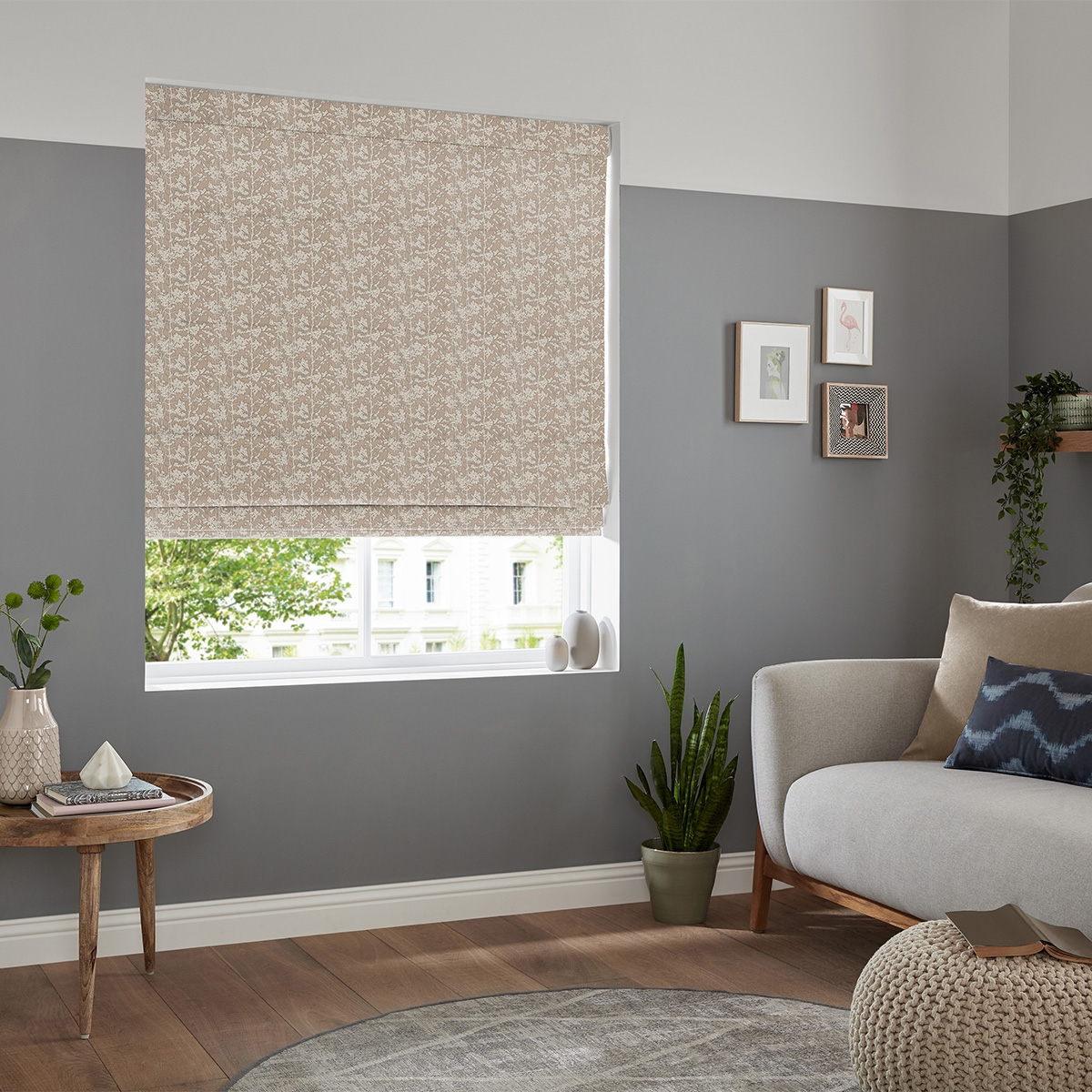 Product photograph of Pavard Blush Roman Blind from Choice Furniture Superstore.