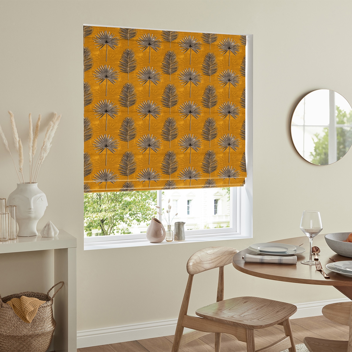 Product photograph of Burn Terracotta Roman Blind from Choice Furniture Superstore.