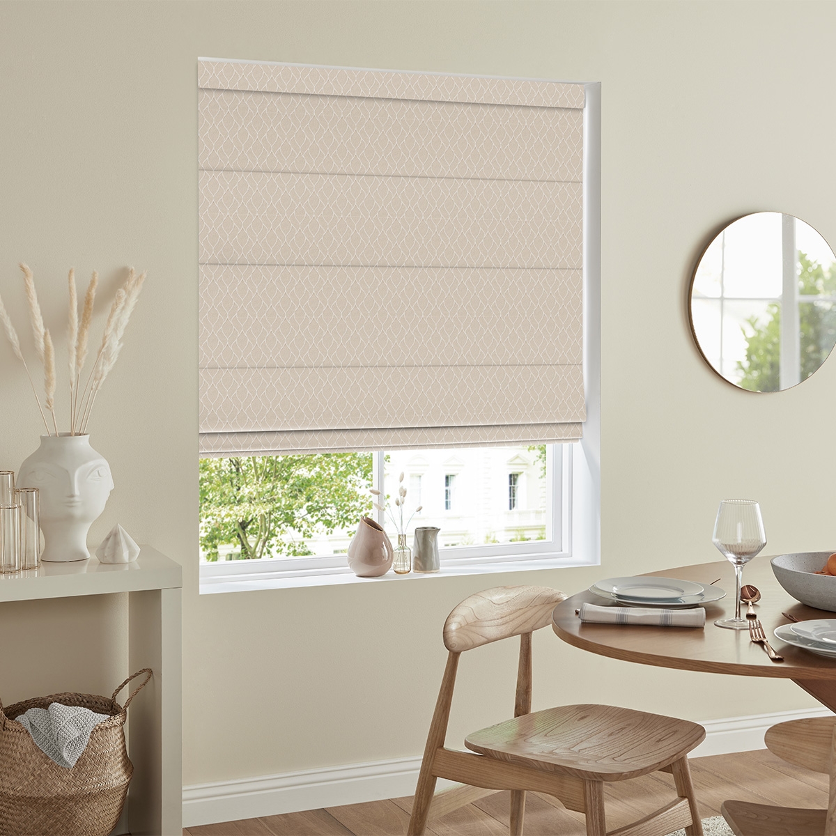 Product photograph of Matip Taupe Roman Blind from Choice Furniture Superstore.