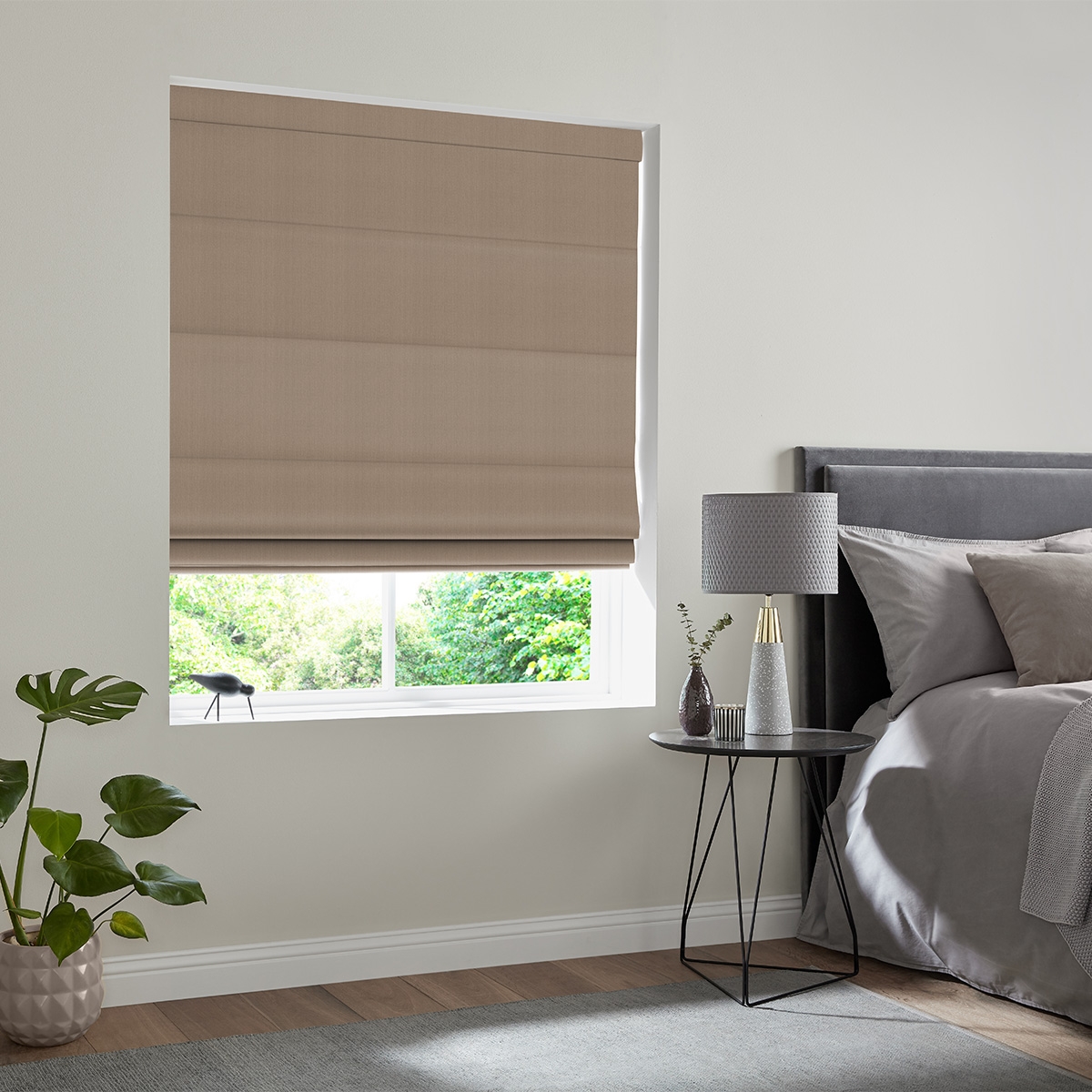 Product photograph of Casey Caramel Roman Blind from Choice Furniture Superstore.