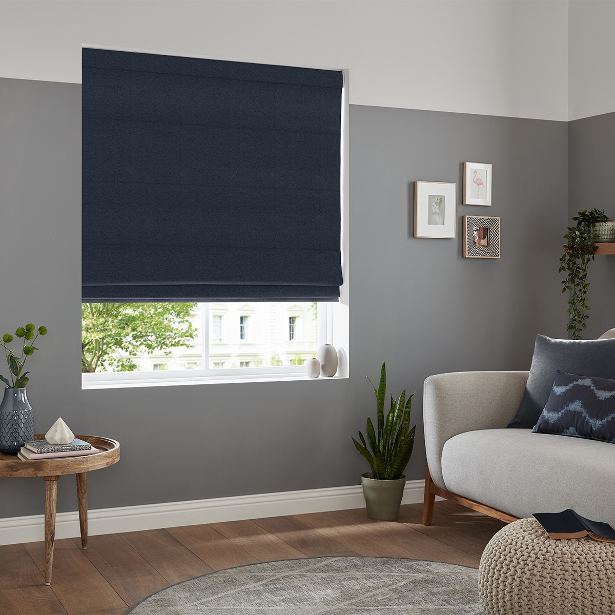 Product photograph of Ilkay Ink Roman Blind from Choice Furniture Superstore.