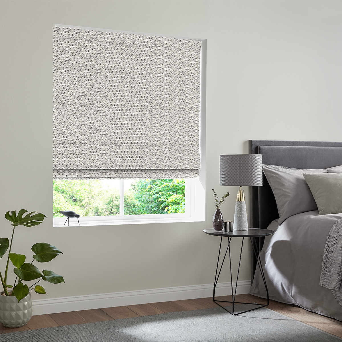 Product photograph of Matip Pewter Roman Blind from Choice Furniture Superstore.